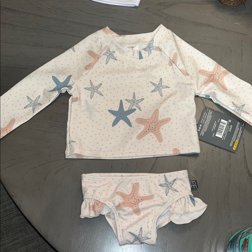 Starfish Print Kids Swim Set